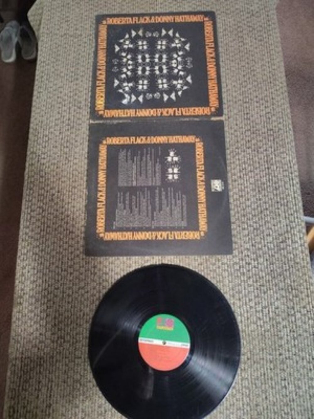 Vintage LP Vinyl Record Roberta Flack & Donny Hathaway Atlantic Records